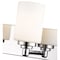 Z-Lite Soledad 5 Light Vanity, Chrome & White 485-5V-CH - alternate 2